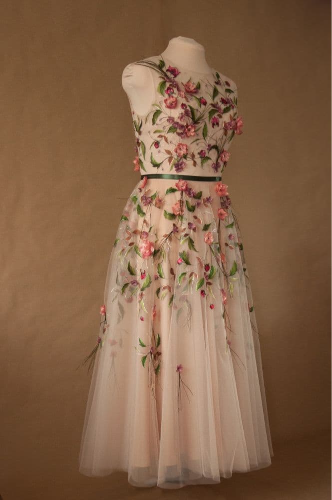 full size embroidered dress