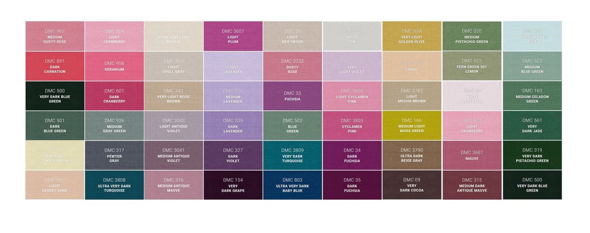 the palette of threads