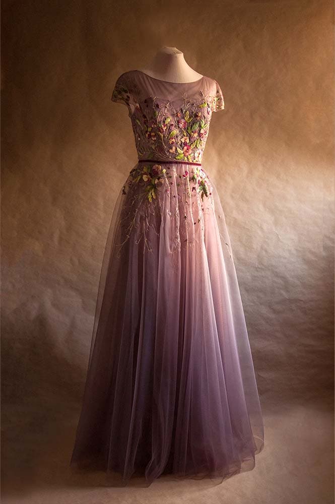 full size embroidered dress