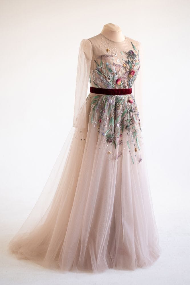full size embroidered dress