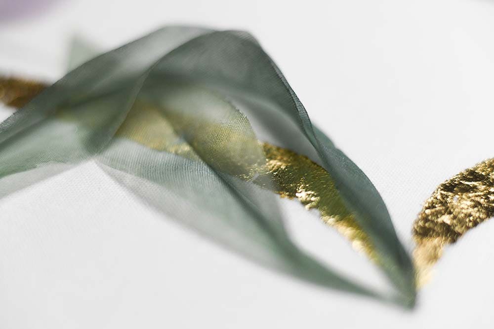 a closeup to iris green leaf